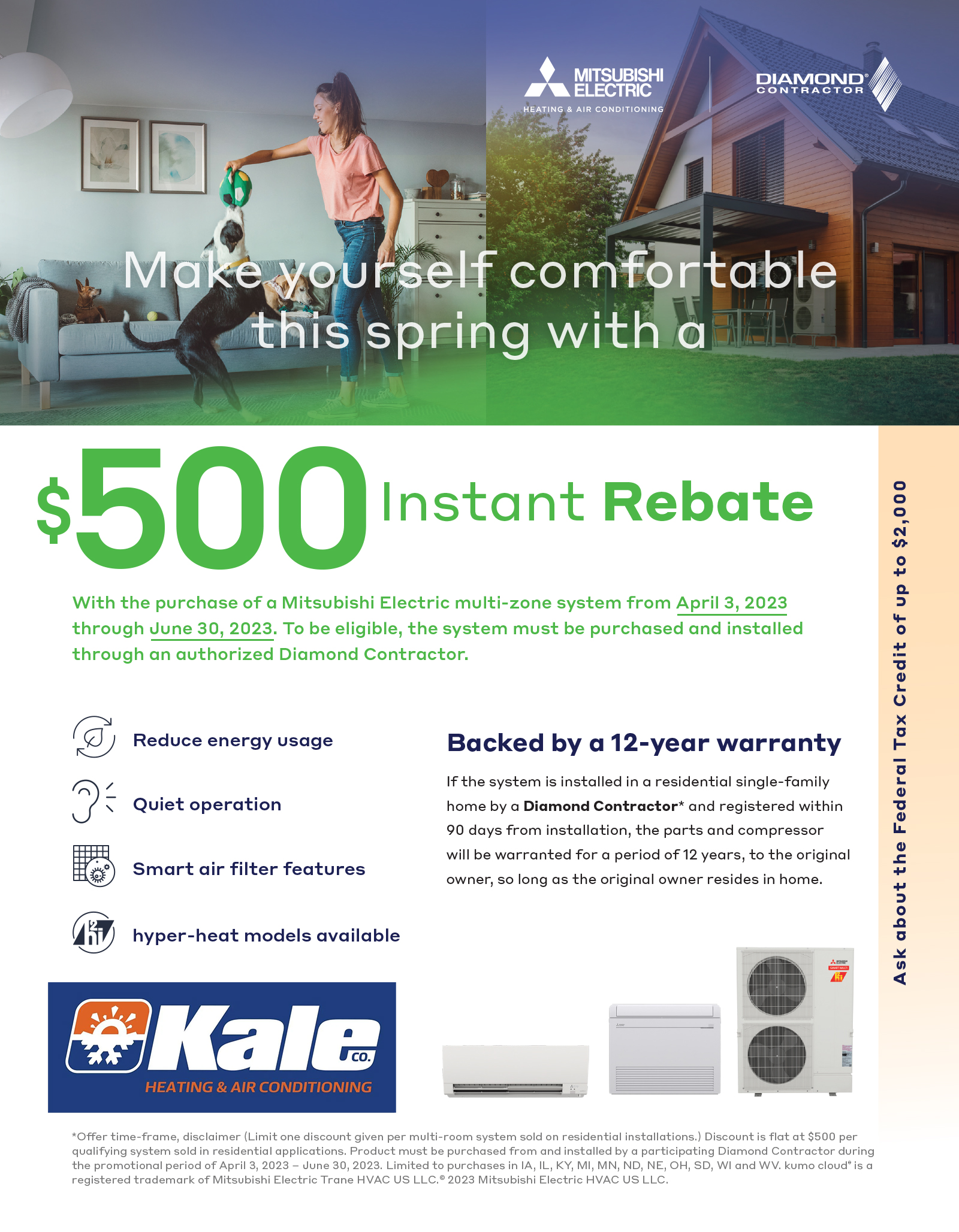 Kaleco $500 Rebate